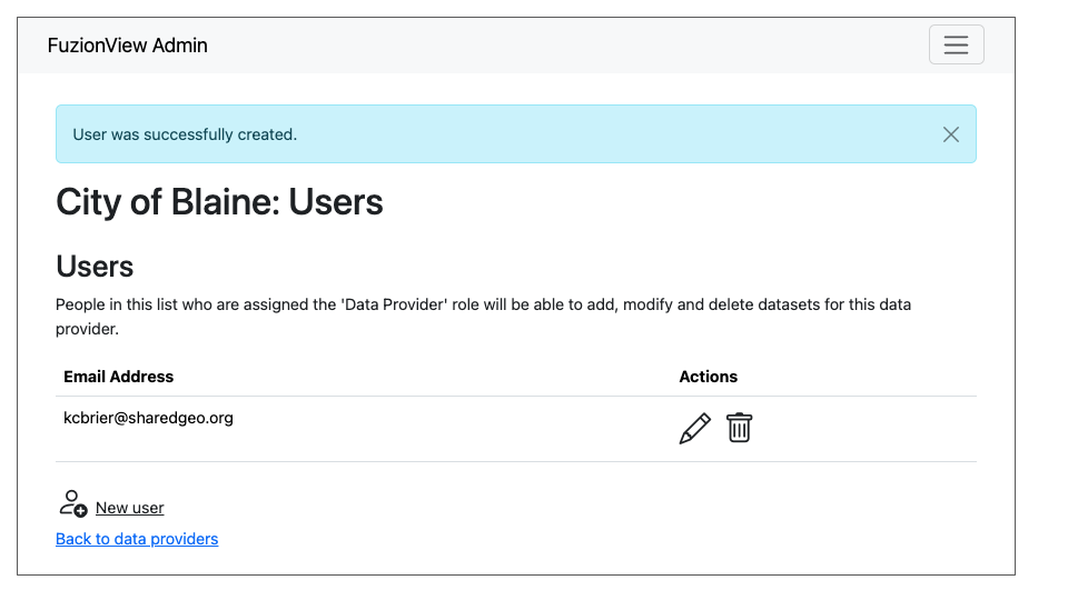 Create New User