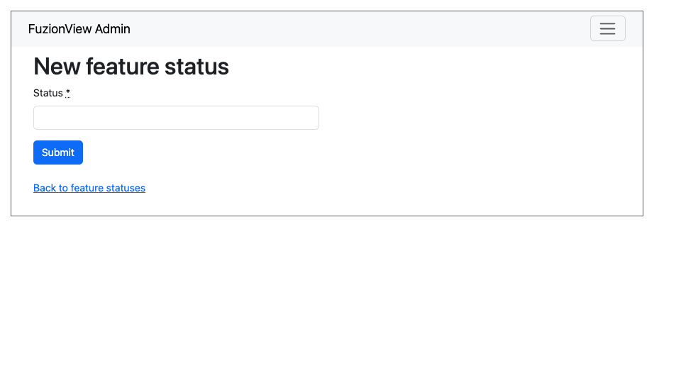 Add New Feature Status